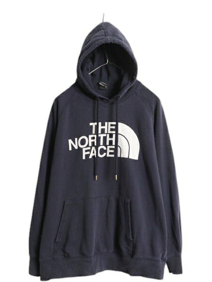 US企画 ノースフェイス プリント スウェット フード パーカー レディース XL / The North Face アウトドア プルオーバー トレーナー 裏起毛