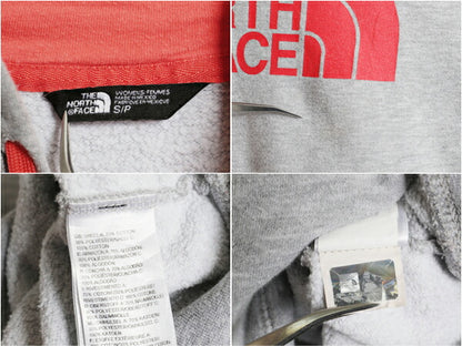 ノースフェイス プリント スウェット フード パーカー レディース S The North Face プルオーバー トレーナー 裏起毛 アウトドア ツートン