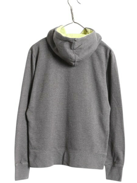 US企画 ノースフェイス プリント スウェット フード パーカー レディース M 古着 The North Face トレーナー プルオーバー 裏起毛 ツートン