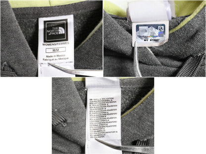 US企画 ノースフェイス プリント スウェット フード パーカー レディース M 古着 The North Face トレーナー プルオーバー 裏起毛 ツートン