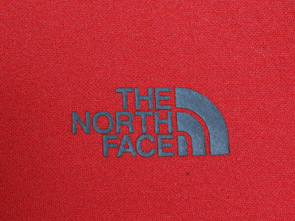 ノースフェイス プリント フード パーカー メンズ S / 古着 The North Face ジャージ 素材 ストレッチ 裏 フリース プルオーバー ツートン