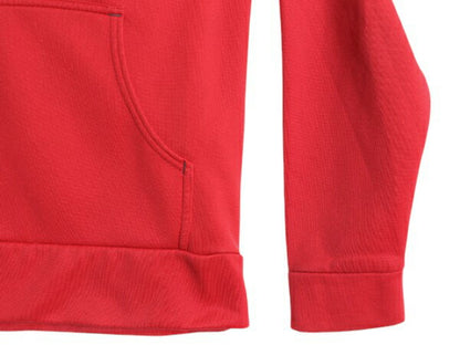 ノースフェイス プリント フード パーカー メンズ S / 古着 The North Face ジャージ 素材 ストレッチ 裏 フリース プルオーバー ツートン