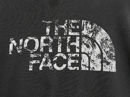 ノースフェイス プリント スウェット フード パーカー メンズ L The North Face プルオーバー トレーナー 裏起毛 グラフィック ツートン 黒