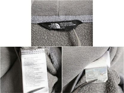 ノースフェイス ベア イラスト プリント スウェット フード パーカー メンズ L / 古着 The North Face プルオーバー 裏起毛 アウトドア 灰