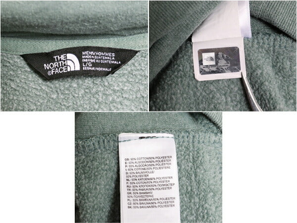 ノースフェイス ロゴ 刺繍 スウェット フード パーカー メンズ L The North Face アウトドア プルオーバー トレーナー 裏起毛 ワンポイント