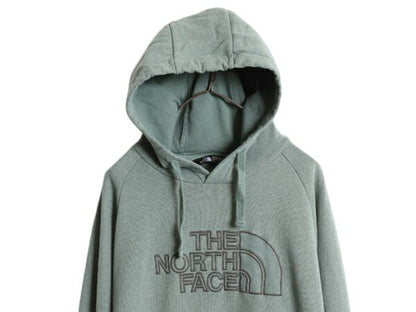 ノースフェイス ロゴ 刺繍 スウェット フード パーカー メンズ L The North Face アウトドア プルオーバー トレーナー 裏起毛 ワンポイント