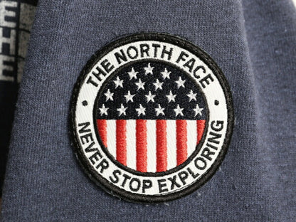 ノースフェイス 両面 プリント スウェット フード パーカー メンズ L / The North Face プルオーバー 裏起毛 トレーナー アウトドア 星条旗