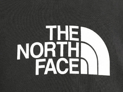 US企画 ノースフェイス プリント スウェット フード パーカー メンズ XL 黒 古着 The North Face プルオーバー トレーナー 裏起毛 ツートン