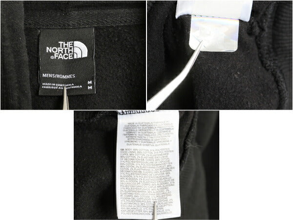 ノースフェイス プリント スウェット フード パーカー メンズ М / The North Face 裏起毛 プルオーバー トレーナー アウトドア ブラック