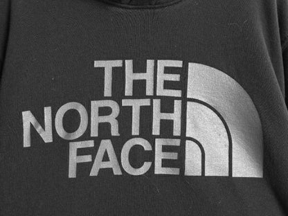 ノースフェイス プリント スウェット フード パーカー メンズ М / The North Face 裏起毛 プルオーバー トレーナー アウトドア ブラック