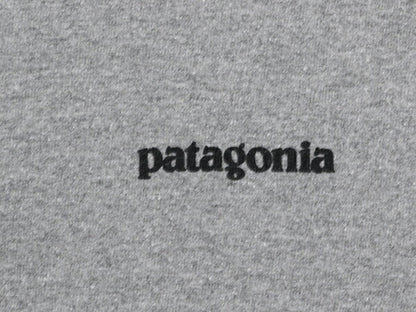 パタゴニア 両面 プリント 長袖 Tシャツ メンズ S / 古着 18年製 Patagonia アウトドア ロンT ロングスリーブ ロゴT P6 バックプリント 灰