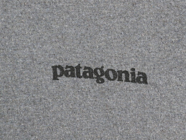 パタゴニア 両面 プリント 長袖 Tシャツ メンズ M / 古着 22年製 Patagonia アウトドア ロンT ロングスリーブ ロゴT P6 バックプリント 灰