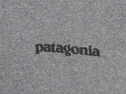 パタゴニア 両面 プリント 長袖 Tシャツ メンズ M / 古着 22年製 Patagonia アウトドア ロンT ロングスリーブ ロゴT P6 バックプリント 灰