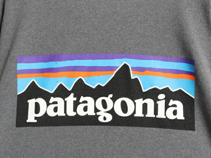 パタゴニア 両面 プリント 長袖 Tシャツ メンズ M / 古着 22年製 Patagonia アウトドア ロンT ロングスリーブ ロゴT P6 バックプリント 灰