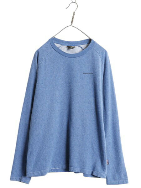 パタゴニア ロゴ 両面 プリント ライトウェイト スウェット メンズ L 古着 18年製 Patagonia 長袖 Tシャツ ロンT P-6 バックプリント 薄手