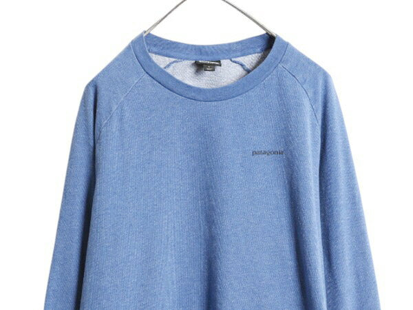 パタゴニア ロゴ 両面 プリント ライトウェイト スウェット メンズ L 古着 18年製 Patagonia 長袖 Tシャツ ロンT P-6 バックプリント 薄手