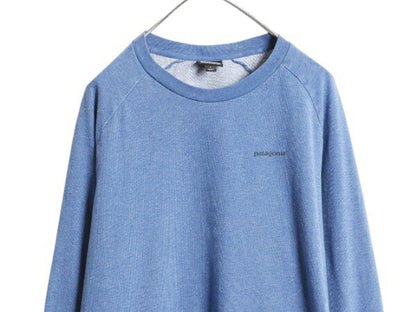パタゴニア ロゴ 両面 プリント ライトウェイト スウェット メンズ L 古着 18年製 Patagonia 長袖 Tシャツ ロンT P-6 バックプリント 薄手