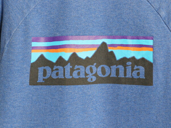 パタゴニア ロゴ 両面 プリント ライトウェイト スウェット メンズ L 古着 18年製 Patagonia 長袖 Tシャツ ロンT P-6 バックプリント 薄手