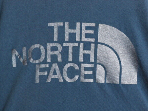 ノースフェイス プリント 長袖 Tシャツ レディース S The North Face アウトドア ロンT ロングスリーブ クルーネック カットソー ネイビー