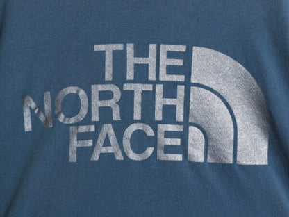 ノースフェイス プリント 長袖 Tシャツ レディース S The North Face アウトドア ロンT ロングスリーブ クルーネック カットソー ネイビー