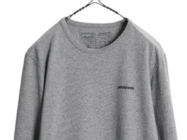パタゴニア 両面 プリント 長袖 Tシャツ レディース S / 古着 Patagonia アウトドア ロンT ロングスリーブ ロゴT P6 バックプリント グレー