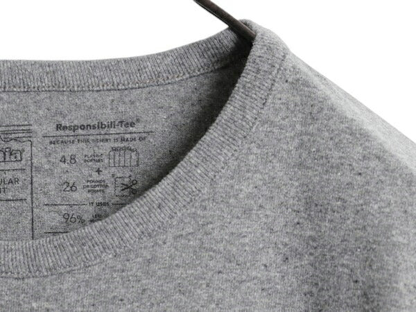パタゴニア 両面 プリント 長袖 Tシャツ レディース S / 古着 Patagonia アウトドア ロンT ロングスリーブ ロゴT P6 バックプリント グレー