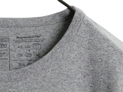 パタゴニア 両面 プリント 長袖 Tシャツ レディース S / 古着 Patagonia アウトドア ロンT ロングスリーブ ロゴT P6 バックプリント グレー