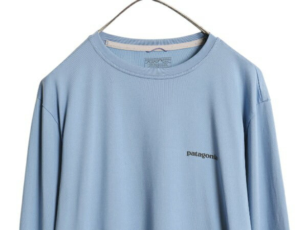 パタゴニア 両面 プリント 長袖 Tシャツ メンズ M 18年製 Patagonia ストレッチ ロンT ロングスリーブ フィッツロイ トラウト グラフィック