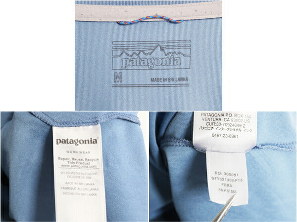 パタゴニア 両面 プリント 長袖 Tシャツ メンズ M 18年製 Patagonia ストレッチ ロンT ロングスリーブ フィッツロイ トラウト グラフィック