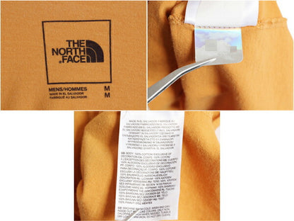 ノースフェイス プリント 長袖 Tシャツ メンズ M / The North Face  アウトドア ロンT ロングスリーブ クルーネック オレンジ ワンポイント