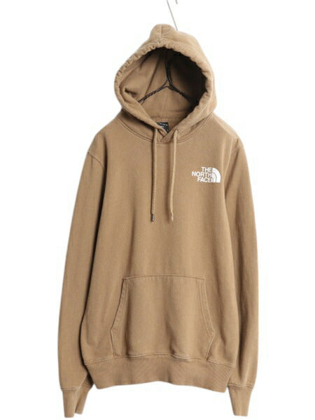US企画 ノースフェイス 両面 プリント スウェット フード パーカー メンズ S / The North Face プルオーバー トレーナー アウトドア 裏起毛