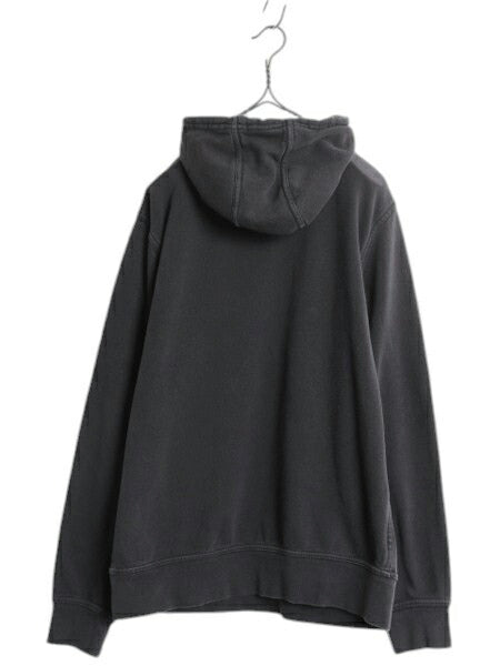 ノースフェイス プリント スウェット フード パーカー メンズ М The North Face 裏起毛 トレーナー プルオーバー アウトドア ブラック 黒