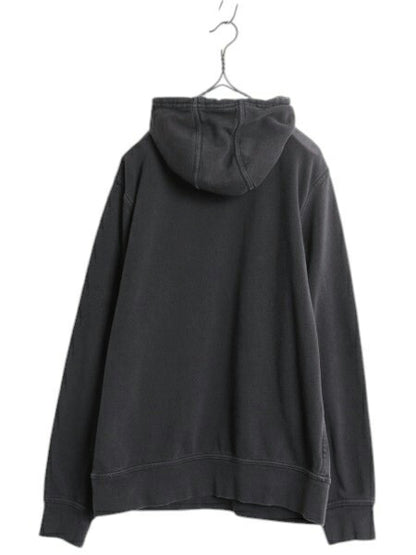ノースフェイス プリント スウェット フード パーカー メンズ М The North Face 裏起毛 トレーナー プルオーバー アウトドア ブラック 黒