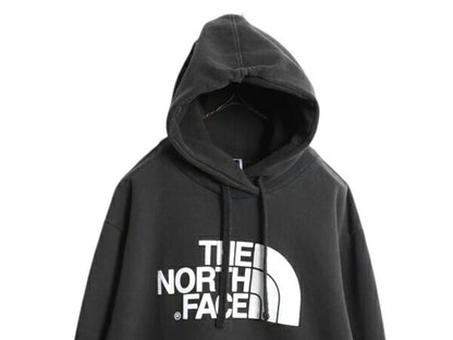 ノースフェイス プリント スウェット フード パーカー メンズ XL / The North Face アウトドア トレーナー プルオーバー 裏起毛 ブラック