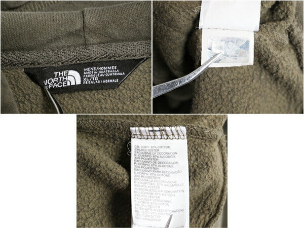 ノースフェイス プリント スウェット フード パーカー メンズ XL The North Face アウトドア プルオーバー 裏起毛 トレーナー 大きいサイズ