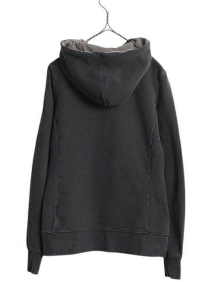 ノースフェイス プリント スウェット フード パーカー レディース S / The North Face プルオーバー 裏起毛 トレーナー ツートン ブラック