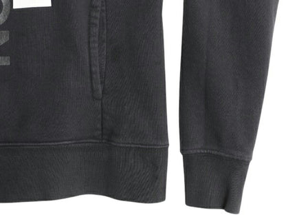 ノースフェイス プリント スウェット フード パーカー レディース S / The North Face プルオーバー 裏起毛 トレーナー ツートン ブラック