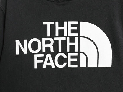 ノースフェイス プリント スウェット フード パーカー メンズ S 古着 The North Face プルオーバー 裏起毛 トレーナー アウトドア 薄手 黒