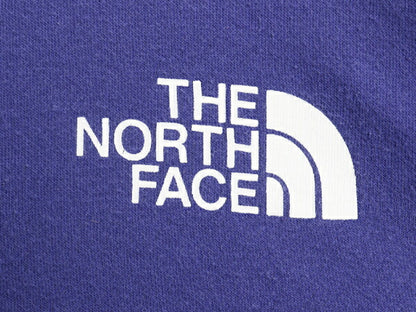ノースフェイス 両面 プリント スウェット フード パーカー メンズ М 古着 The North Face アウトドア トレーナー プルオーバー 薄手 青紫