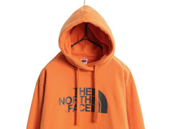 US企画 ノースフェイス プリント スウェット フード パーカー メンズ M / 古着 The North Face プルオーバー トレーナー アウトドア 裏起毛
