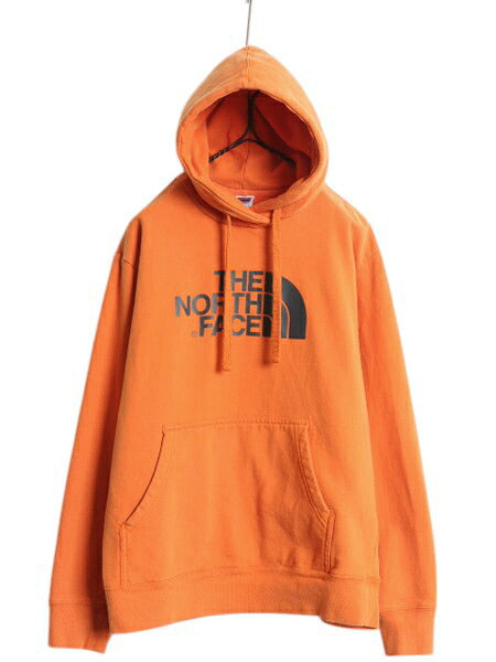US企画 ノースフェイス プリント スウェット フード パーカー メンズ M / 古着 The North Face プルオーバー トレーナー アウトドア 裏起毛