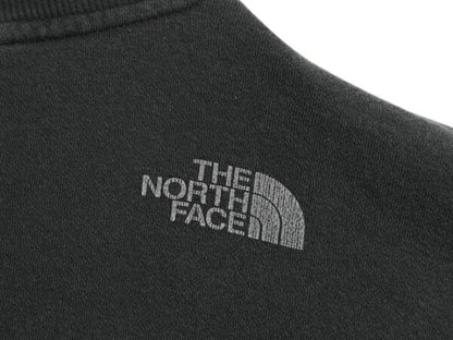 ノースフェイス プリント スウェット メンズ L / 古着 The North Face ナイロン 切替 裏起毛 アウトドア トレーナー グラフィック ブラック
