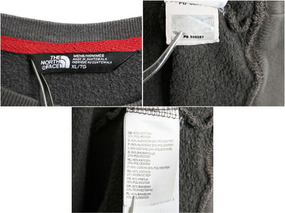 ノースフェイス プリント スウェット メンズ XL / 古着 The North Face 裏起毛 アウトドア 大きいサイズ トレーナー 薄手 前V クルーネック