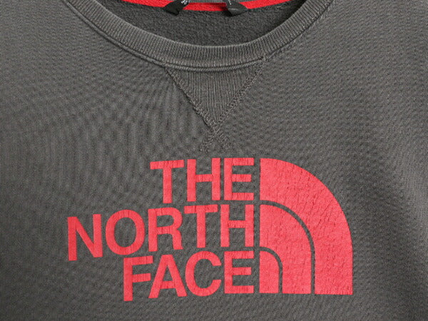 ノースフェイス プリント スウェット メンズ XL / 古着 The North Face 裏起毛 アウトドア 大きいサイズ トレーナー 薄手 前V クルーネック