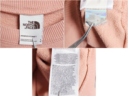 ノースフェイス クルーネック スウェット レディース L The North Face 裏起毛 アウトドア ワンポイント 茶タグ ワッペン トレーナー 薄手