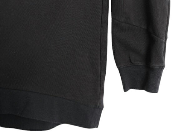 ノースフェイス クルーネック スウェット レディース L 黒 古着 The North Face 裏起毛 アウトドア ストレッチ トレーナー 薄手 ブラック