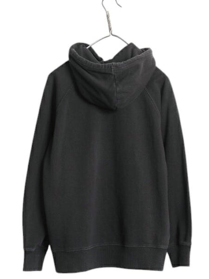 US企画 ノースフェイス プリント スウェット フード パーカー レディース M 黒 The North Face アウトドア プルオーバー トレーナー 裏起毛