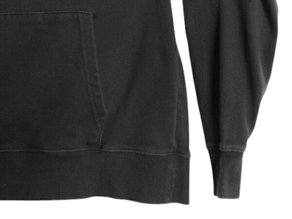 US企画 ノースフェイス プリント スウェット フード パーカー レディース M 黒 The North Face アウトドア プルオーバー トレーナー 裏起毛