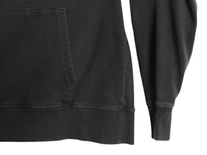 US企画 ノースフェイス プリント スウェット フード パーカー レディース M 黒 The North Face アウトドア プルオーバー トレーナー 裏起毛