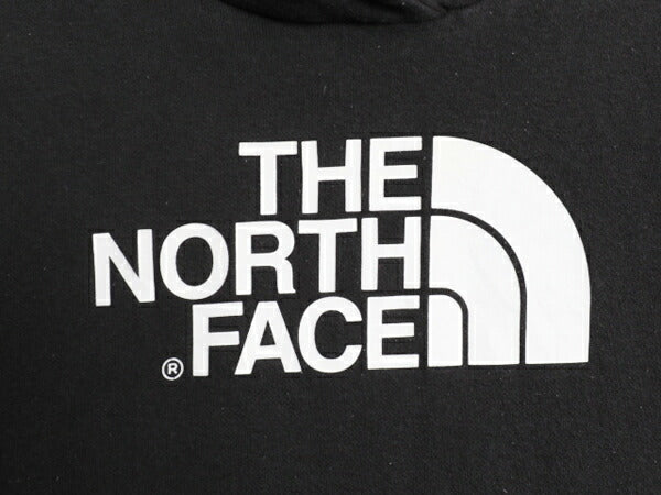 ノースフェイス プリント スウェット フード パーカー レディース М 古着 The North Face プルオーバー 裏起毛 トレーナー モノトーン 黒